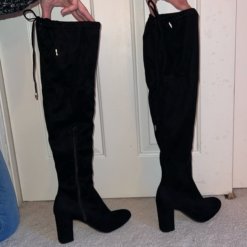 Women’s faux suede over-the-knee boots